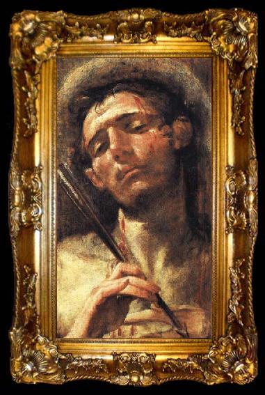 framed  Andrea Boscoli St.Sebastian, ta009-2